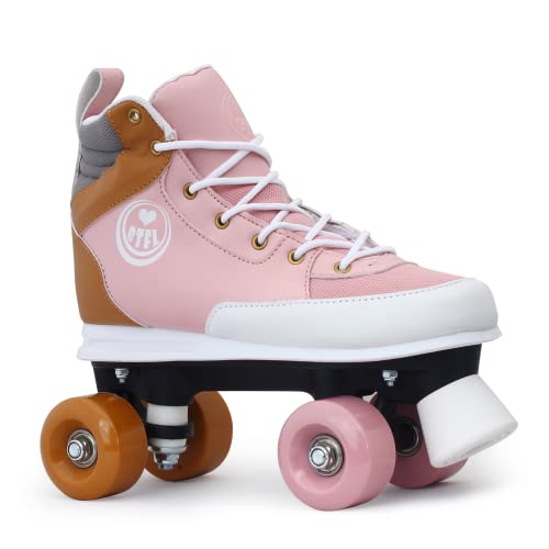 BTFL Rollschuhe Rosa Girlie für Mädchen,Retro-Rollschuhe,Dance-Roller,Rollerskates,rosa,EU 36
