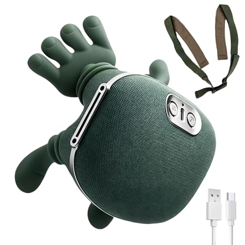 Nackenmassagegerät Mit Wärme, 4D Heizendes MassagegeräT Für Nacken, Elektrische Tiefengewebe Muskelentspannungsgerät, 3 Massageeinstellungen & 2 Heizstufen, Wiederaufladbarer