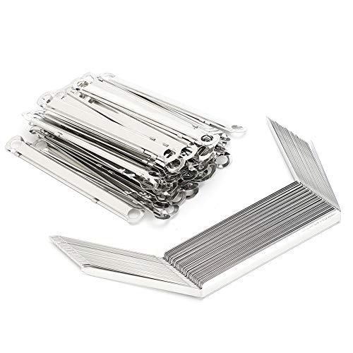 350 Blatt 50 Stück Metallklammer-Papierverschluss, 80 Mm Lochabstand, A4-Dokumentenbindeklemme mit 3,1 Zoll Lochabstand, für den Einsatz Im Büro und in der Schule