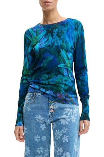 Desigual Damen Suecia Sweatshirt, grün, XL