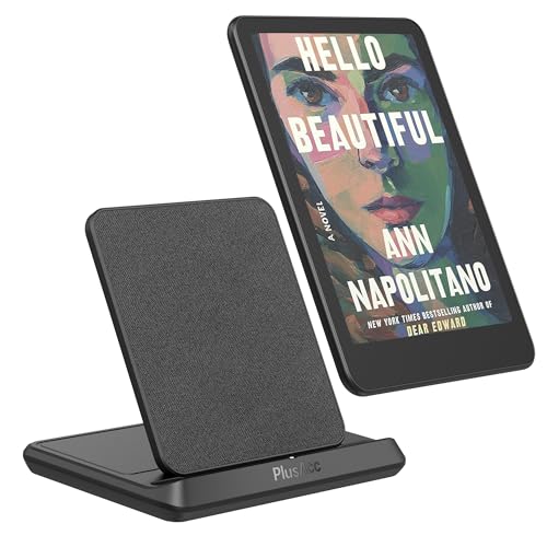 PlusAcc Kabelloses Ladedock für Kindle Paperwhite Signature Editions (Modelle 2022 und 2024) und Colorsoft Signature Edition (32 GB), Tragbarer Faltbarer Ladeständer kompatibel mit Phone 15 Pro Max