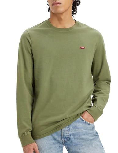 Levi's Herren Long-sleeve Original Housemark Tee Sweater, Bluish Olive, XL EU