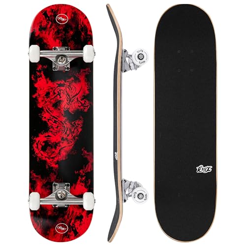 KMX Komplett Anfänger Skateboard mit coolem Design, Skate-Tool