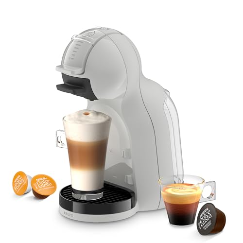 NESCAFÉ Dolce Gusto Mini Me 2 von Krups Kaffeekapselmaschine, Temperatur und Menge einstellbar, über 45 heiße und kalte Lieblingsgetränke, kompakt, stilvoll, Artic Grey, KP143GF0