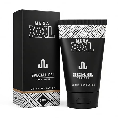 MEGA XXL Penis Gel 50 ml – Massagegel für Männer – Penisvergrößerung & Penis Verlängerung Routine – für mehr Umfang & ein größeres Gefühl – tägliche Anwendung