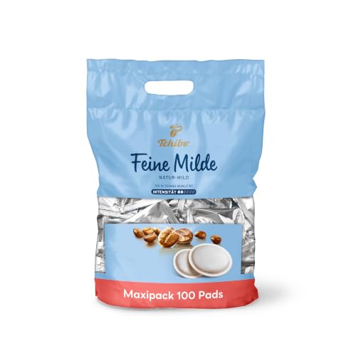 Tchibo Kaffeepads Vorratspack Maxipack, Feine Milde, 100 Stück – 1x 100 Pads (Kaffee, mild mit sanften Röstaromen), nachhaltig, geeignet für Senseo Maschinen