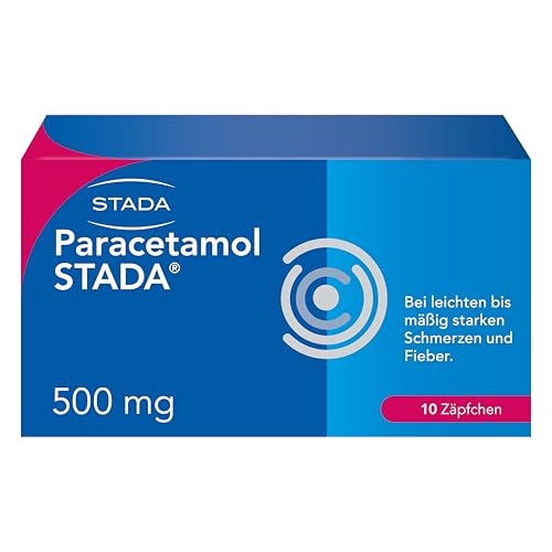 STADA Paracetamol 500 mg Zäpfchen gegen Schmerzen und Fieber, 10 St