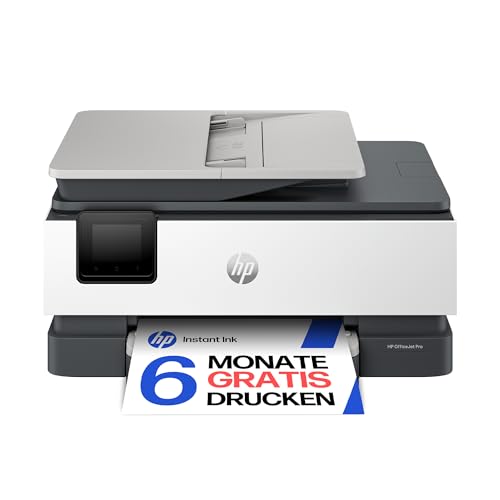 HP OfficeJet Pro 8122e Multifunktionsdrucker, 6 Monate gratis drucken Instant Ink inklusive, Drucker, Scanner, Kopierer, Fax, WLAN, LAN, Duplex, ePrint, Airprint, Basalt