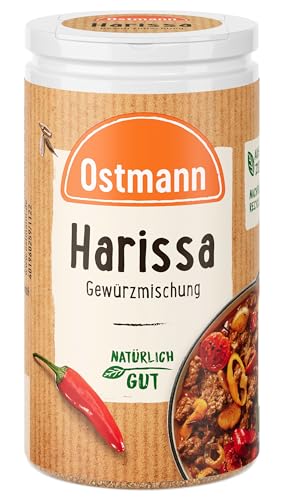 Ostmann Gewürze - Harissa Gewürzmischung | Scharfes orientalisches Gewürz für Geflügel, Fleisch, Gemüse oder Couscous | 35 g in der Streudose