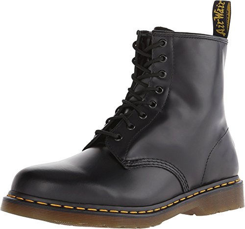 Dr. Martens Mädchen 1460 Combat Boots, Schwarz Black Smooth, 39 EU
