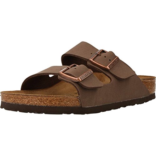 Birkenstock Classic Arizona Birko-Flor, Unisex-Erwachsene Pantoletten, Braun (Mocca), 37 EU