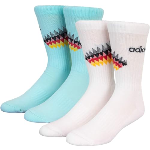 adidas DFB Deutschland Germany Socks Socken 2er Pack (DE/NL/SE/PL, Numerisch, 43, 45, Regular, Regular, white/aqua)