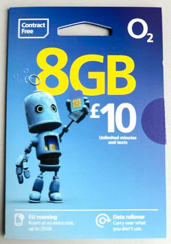 O2 Prepaid-SIM-Karte, 10 Tarife, die SIM-Karte kann mit jedem O2-Tarif verwendet werden