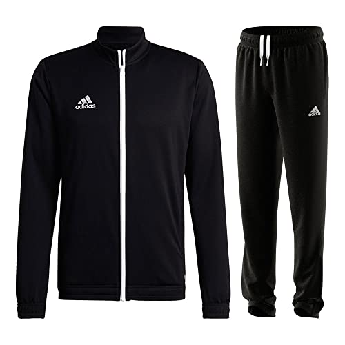 adidas Fußball Entrada 22 Trainingsanzug Jacke Hose Herren schwarz Gr L