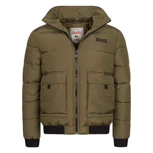 Lonsdale Men's TAYPORT Winterjacke, Olive/Black, S
