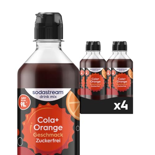 Sodastream drink mix Cola + Orange zuckerfrei, 4er Pack (4 x 440 ml)