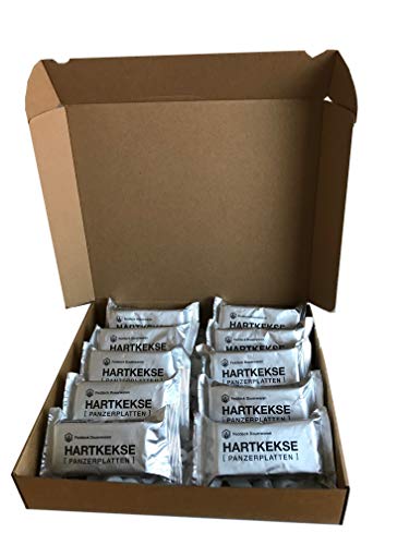 Feddeck 10 x 125 g Hartkekse (Panzerplatten), aus original Bundeswehr Produktion