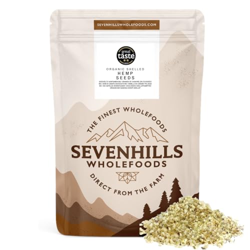 Sevenhills Wholefoods Rohen Geschälte Hanfsamen Bio 500g