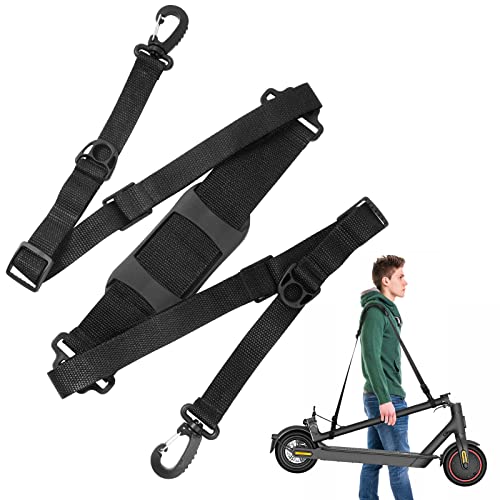 Ainiv Scooter Schultergurt, Tragegurt Laufrad, Universaler Verstellbarer Schulterriemen für Kinderfahrräder, E Scooter Schultergurt, Shoulder Strap, Scooter Zubehör, Yoga-Matte, Laptoptasche (Schwarz)