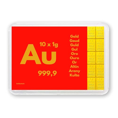 Goldschulz Edelmetalle 10g 10 g 10 Gramm Goldbarren in Motivbox - AU - mit Zertifikat
