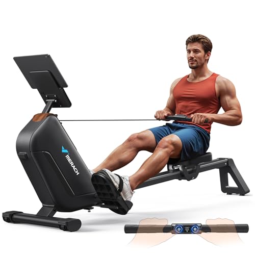 MERACH Rudergerät für Zuhause, 40 kg Magnetwiderstand, 16 Stufen(R15B1)