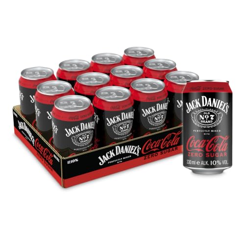 Jack Daniel's Tennessee Whiskey & Coca-Cola Zero Sugar 12 x 0,33l/10% Vol.