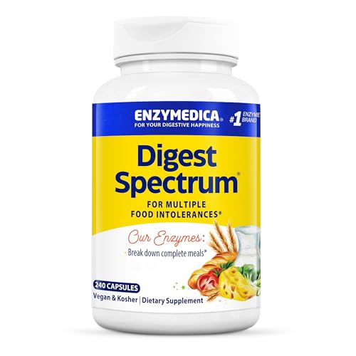 Enzymedica, Digest Spectrum, Verdauungsenzyme, 240 vegane Kapseln, hochdosiert, Laborgeprüft, Vegetarisch, Sojafrei, Glutenfrei, Ohne Gentechnik