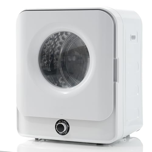 Merax klein Wäschetrockner mit 5 Programme, wandmontierbar Ablufttrockner mit Überhitzungsschutz und Mehrfachfiltration, 3KG/ tatsächlich bis 4,5KG, 830W