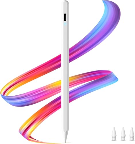 JAMJAKE Stift für Apple iPad 2018-2025 mit Schnellladeleistung Palm Rejection Pencil Kompatibel für i-Pad 11/10/9/8/7/6, Pro M4/12.9/11/13