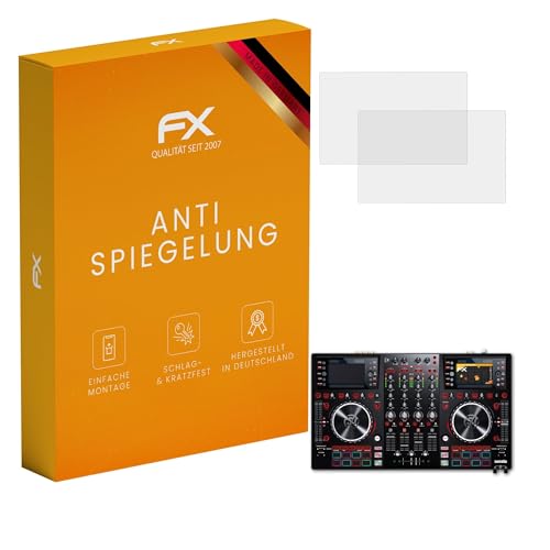 atFoliX Displayfolie kompatibel mit Numark NV II Schutzfolie, entspiegelnde und stoßdämpfende FX Folie (3er Set)