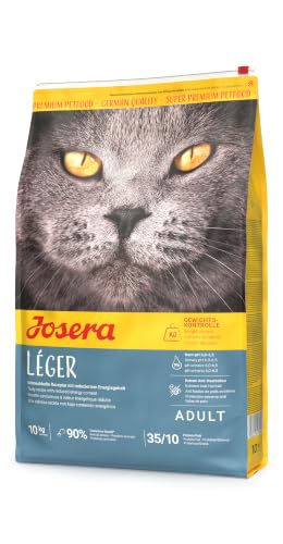JOSERA Léger (10kg) | Katzenfutter trocken zur Gewichtskontrolle | Adult