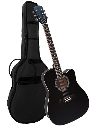 4/4 Westerngitarre MSA 41Zoll Dreadnough Akustikgitarre mit Cutaway und Stahlsaiten