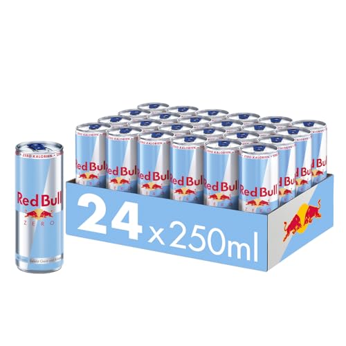 Red Bull Energy Drink Zero, 24 x 250ml, Dosen Getränke 24er Palette, OHNE PFAND