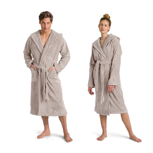 Möve Superwuschel Kapuzenmantel, Bademantel, Größe L, Cashmere