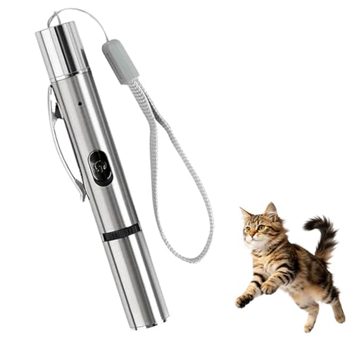 VOVIGGOL Interaktives Spielzeug für Katzen und Hunde, Katzenspielzeug mit LED, Intelligentes Elektrisches Katzenspielzeug für Trainingsübungen, über USB Aufladbar