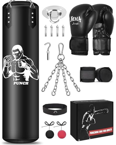 NZQXJXZ Boxsack Hängend Set, 120cm Boxsack Erwachsene