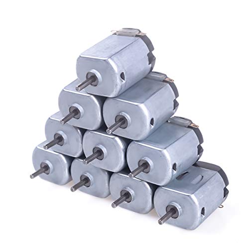 ANGEEK 10x Mini Motor DC 1.5V-6V Micro130 Elektromotor 23000RPM Starker Magnetischer Motor für Spielzeug Auto Roboter DIY Fan Wissenschaft Projekt STEM