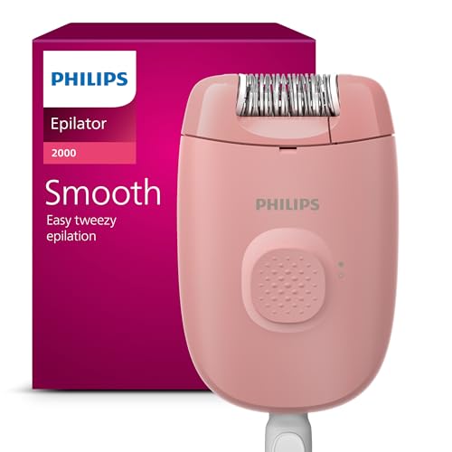 Philips Epilierer Series 2000, kabelgebundener Epilierer, Haarentfernungsgerät, Modell BRE229/00, Schwarz