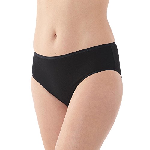 Schiesser Damen (3-pak) Slip Baumwolle Stretch Essentials Unterwäsche, Schwarz (Schwarz 000), 46 EU