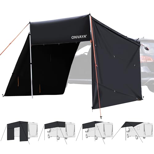 ONVAYA® Auto-Sonnensegel | Schutz vor Wind, Regen, Sonne (UV99) | 6 Aufbauvarianten | Schneller und einfacher Aufbau | Für PKW, Van und Wohnmobil