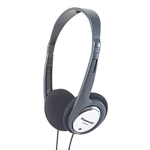Panasonic HT030 Kabelgebundene ergonomische und faltbare Kopfhörer, Klarer Klang, Ideal für Sport und Reisen, 1,2 m Kabel, Silber