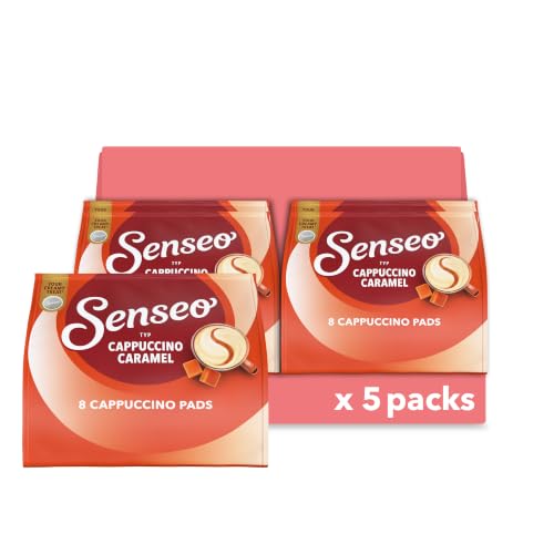 Senseo Pads Cappuccino Caramel, 5 x 8 Getränke, 40 Kaffeepads, mittlere Röstung
