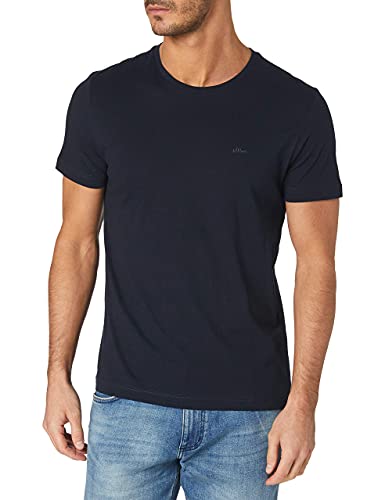 s.Oliver Herren 2119128 T-Shirt, 5978 blau, XL