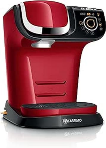 Bosch Tassimo My Way 2 Kapselmaschine TAS6503 Kaffeemaschine by, Wasserfilter, über 70 Getränke, Personalisierung, vollautomatisch, einfache Zubereitung, 1.500 Watt, 1,3 Liter, rot
