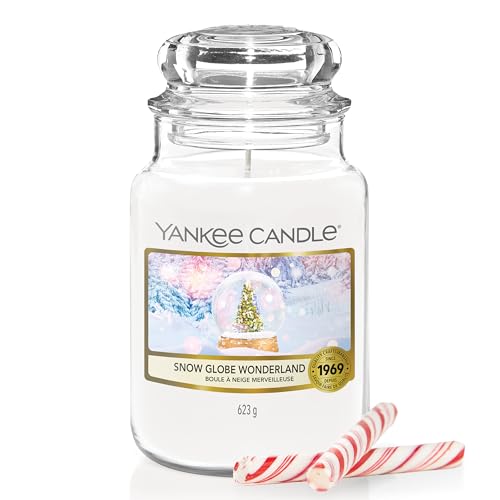 Yankee Candle Duftkerze | Große Snow Globe Wonderland Duftkerze im Glas | Snow Globe Wonderland Kollektion | Brenndauer: bis zu 150 Stunden | Perfekte Geschenke für Frauen