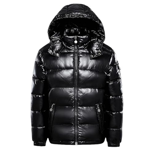 Generisch damen jacke Winterjacke Warm Kurz Daunenjacke Winter Puffer Jacke Gepolsterte Daunenmantel Steppjacke Leicht mit Kapuze Outdoor Wintermantel Steppmantel mäntel für damen