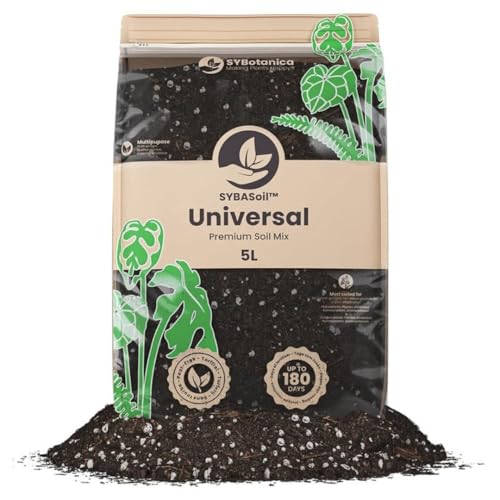 Sybotanica Universal Blumenerde 5 L, torffreie Erde für Zimmerpflanzen