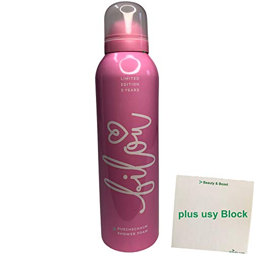 bilou Duschschaum Limited Edition 5 Years (200ml Flasche) + usy Block
