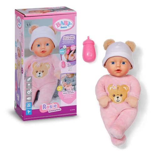 BABY Born Interactive Rosie 30 cm Babypuppe mit 6 Soundfunktionen