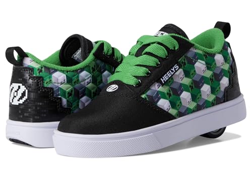 Heelys Minecraft Pro 20 Herren-Schuh mit Rollabsatz, Schwarz/Grün/Weiß, 42 EU